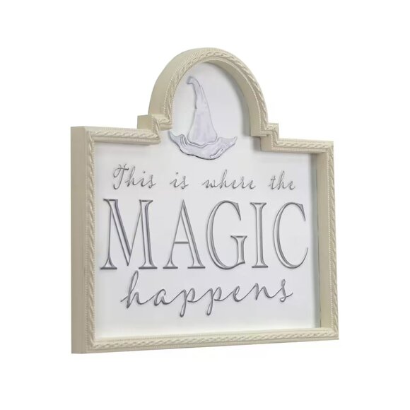 Halloween Where the Magic Happens Wall Sign Ashland Haunted Manor Witch House - Picture 2 of 5